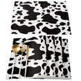 thumbnail image 2 of 2024 Placemat Black And White Cow Pattern Art Set of 4/6pcs Kitchen Coffee Accessories Coasters Home Dining Table r Linen Mats, 2 of 7