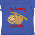 thumbnail image 4 of Inktastic My Mommy Loves Me Sloth Boys or Girls Toddler T-Shirt, 4 of 5