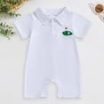 thumbnail image 2 of Unisex Baby Bodysuit Long Sleeve Newborn Infant Outfit&nbsp; for 3-6 Months Newborn Infant Baby Boy Clothes Short Sleeve Jumpsuit Button Down Romper Summer Outfit, 2 of 7