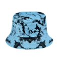 thumbnail image 2 of Sombrero de pescador con estampado Tie-dye, sombrero de pescador con protección solar para exteriores, sombrero de olla de doble cara con grafiti Feliz Sencillez, 2 of 3