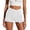 White, variant on Bibifish Womens Denim Shorts White Distressed Fringe Hem High Waist Shorts Ripped Detail Relaxed Fit Casual Summer Outings Stylish Shorts