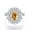 Champagne, variant on 2 Carat Moissanite Engagement Rings for Women's Wedding Rings S925 Sterling Silver Sterling Silver Diamond Rings Moissanite Anniversary Promise Rings for Women with Certificate