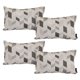 thumbnail image 1 of Cojin riñonera Decorativa Rectangular Set de 4 Magic Plata, 1 of 4