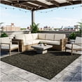 thumbnail image 5 of Koeckritz Rugs Garden Escape Burnt Bark Premium Indoor/Outdoor Round Area Rug, 4' Round, 5 of 8