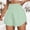 Light Green, variant on HAJWOH Womens 3" Running Shorts Mesh Liner High Waisted Workout Shorts Quick Dry Athletic Shorts with Pockets