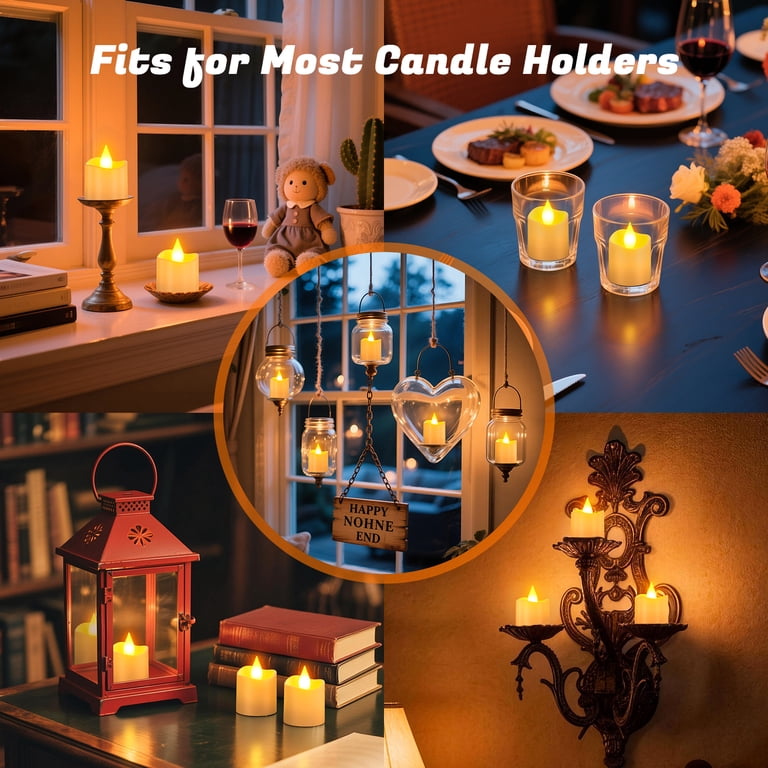 PChero 6-Piece Rechargeable LED Votive Candles with Remote photo 8