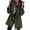Green, variant on Niaviben Women's Long Trench Coat Womens Windbreaker Jacket with Hood Windproof Jacket Women Trench Coat Fall Coats for Women Jackets Women Black L