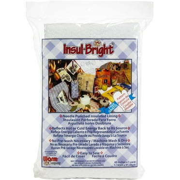 Warm Company Batting Insul-Bright Needlepunched Insulated Lining -45" x 1 yard