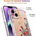 thumbnail image 5 of Case For Iphone 15, Colorful Retro Oil Painting Printed Flower Phone Cover Shznv, 5 of 5
