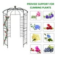 thumbnail image 2 of UBesGoo Garden Arbor Arch Garden Arbor Archway TrellisMetal Wedding Party Garden Arch 6.8ft x 9.5ft, 2 of 7