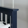 thumbnail image 5 of Carousel Twin Bed Frame, Solid Wood Classic Platform Bed with Headboard, Blue, 5 of 7