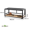 thumbnail image 2 of REPTI ZOO Terrario de Vidrio para Reptiles, Extra Grande Doble Puerta Frontal, 70 Lt 76cm X 30cm X 30cm, 5mm, Acua Terrario de Cristal, Reptile Enclosure Knock-Down, Terrario Reptiles REPTI ZOO Terrario Knock down RK, 2 of 9