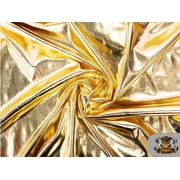 Spandex Metallic GOLD Fabric / 60" Wide / Sold by the Yard
