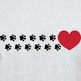 thumbnail image 3 of CafePress - Pawprint Hearts Light T Shirt - Men's Classic Graphic T-Shirt, 3 of 4