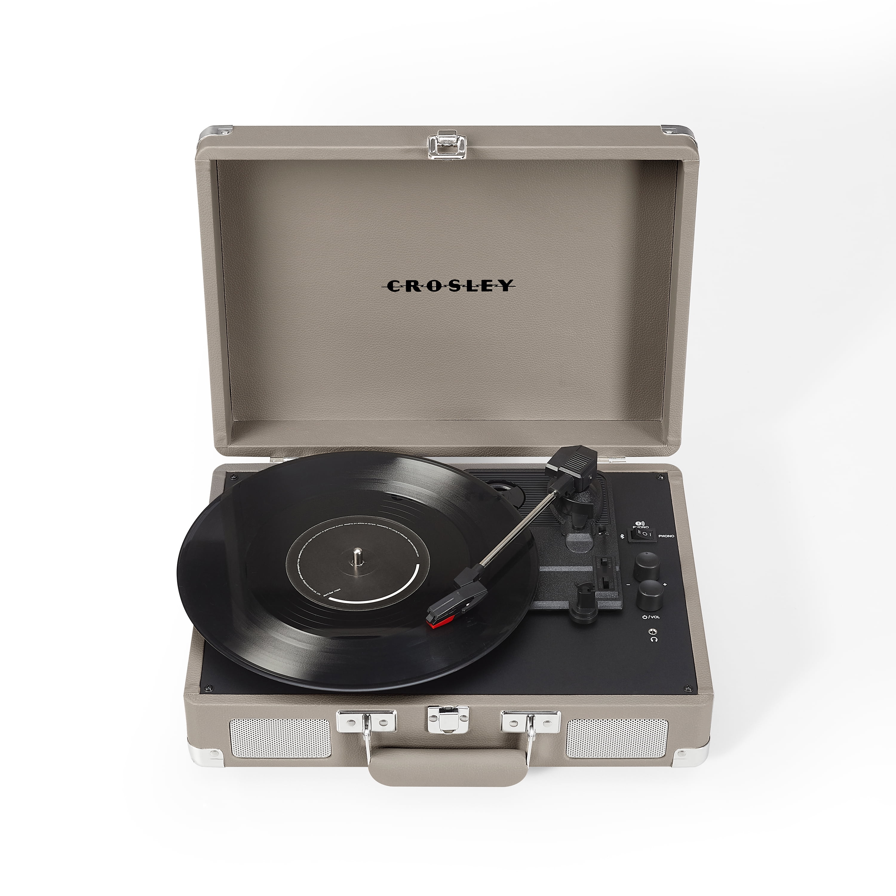 Crosley Cruiser Plus Vinyl Record Player with Speakers and Wireless Bluetooth - Audio Turntables