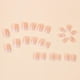 thumbnail image 2 of Press on Nails GUAACCB, corto cuadrado, francés, rosa y blanco, 24 unidades, 2 of 7