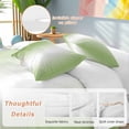 thumbnail image 2 of 3 Piece Dark Sea Green Ombre Duvet Cover Set Twin Size, Microfiber Comforter/Quilt Cover with Corner Ties and 2 Pillowcases, Modern Gradient Abstract Art All Season Soft Bedding with Zipper Closure, 2 of 8