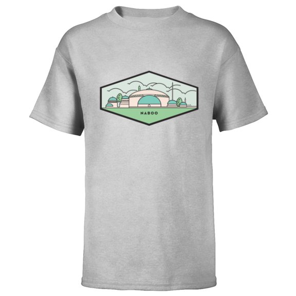 Star Wars Naboo City - Short Sleeve T-Shirt for Kids - Customized-Athletic Heather