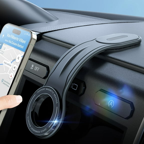 for MagSafe Car Mount Detachable, Bendable Aluminum Arm Magnetic Phone Holder for Car【20 Strong Magnets】 Cell Phone Mount for Car Dash Fit iPhone 16 15 14 13 Pro Max Mini Mag Safe Accessories