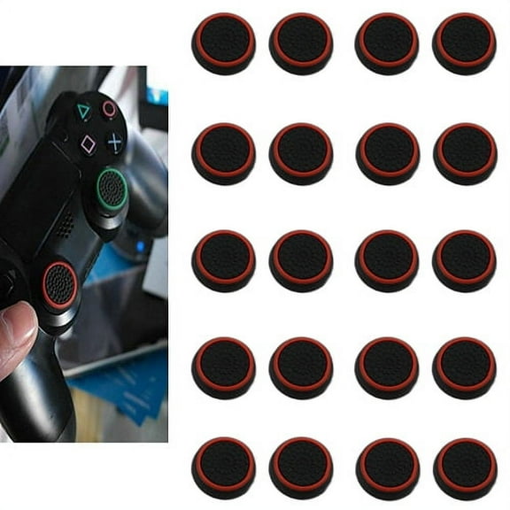FOULEZRE 20Pieces Analog Stick Joystick Controller Performance Thumb Grips Compatible with PS5 One Series X S Controller Joystick Grips
