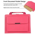 thumbnail image 2 of iPad 10.2 inch 2019 Handbag Case 7th Generation, Dteck Smart Multi-Angle Stand Magnetic PU Leather Bag Folio Cover with Handle Document Pocket Hand Strap Pencil [Auto Wake/Sleep], Rose, 2 of 6
