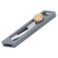 thumbnail image 3 of Mini cuchillo engranaje empuje llavero caja cortador pequeño cortador retráctil paquete caja abrecartas gris, 3 of 12