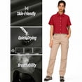 thumbnail image 4 of Posijego Womens Sun Protection Shirts Casual Button down Shirt Collared Short Sleeve Shirt Outdoor Hiking Fishing Shirts, 4 of 9