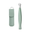 thumbnail image 6 of Universal Nose Hair Trimming Tweezers Round Tipped Tweezers for Facial Nasal Green with Pouch, 6 of 10
