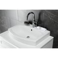 thumbnail image 3 of Kingston Brass EV2418 Inflection 24-Inch Ceramic Console Sink (1-Hole) in White, 3 of 7