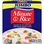 MINUTE RICE 100% Premium Long Grain White Rice 2.6 kg | MINUTE RICE 100% Premium Grain de riz blanc 2.6 kg