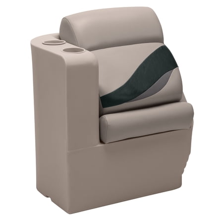 Wise BM13006L-1732 Premier Series Pontoon Left Radius Lean Back Recliner