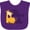Purple, variant on Inktastic I Have Been Promoted to Big Sister Girls Baby Bib