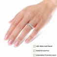 thumbnail image 5 of APSVO S925 Sterling Silver Plated Crown Rings for Women CZ Eternity Promise Band Wedding Engagement Birthday Graduation Mothers Day Jewelry Gifts Her Mom Girlfriend Wife Female Adults Teen Ideas, 5 of 8