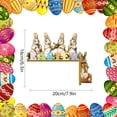 thumbnail image 3 of Xihbxyly Pegatina de Esquina de Puerta de Pascua Decoración de Enano de Madera, 3 of 7