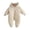 White, variant on Zwiiyzr 0-1T Newborn Unisex Baby Boy Girl Rompers Quilted Outerwear Winter Warm Solid Color Long Sleeve Jumpsuits Infants Clothes Outfits White