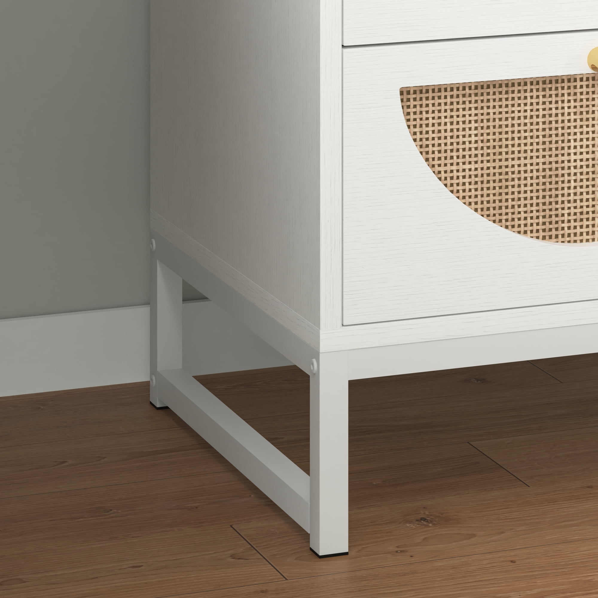 YYAo Nightstand Side Table Set of 2, End Table with 2 Drawer, End Table for Bedroom, White Side Table YYAo Nightstand Side Table Set of 2, End Table with 2 Drawer, End Table for Bedroom, White Side Table