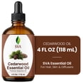 thumbnail image 7 of SVA Cedarwood Essential Oil – 4 Fl Oz – 100% Natural Cedar Cupressus Funebris Oil - for Diffuser, Hair Care, Face, Skin Care, Aromatherapy, Scalp and Body Massage, Soap and Candles - with Dropper, 7 of 7