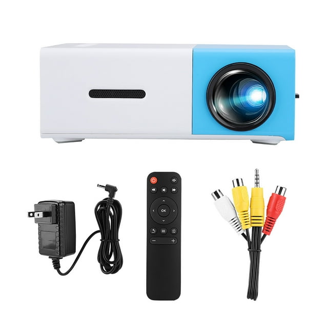 Video Projector,YG300 Mini Portable Home Home LED Projector Portable Projector Breakthrough Technology