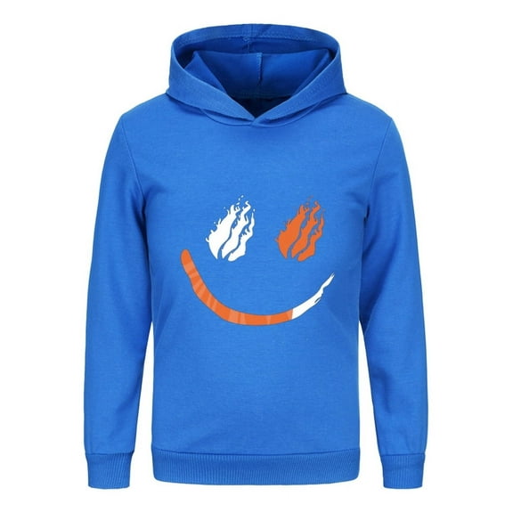 Preston Playz Inspired Flame Hoodie – Kids Lightweight Long Sleeve Pullover Sweatshirt in for Boys and Girls