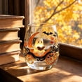 thumbnail image 4 of QuanTara Halloween 2D Glass Tumbler, 16oz Spooky Character Drinking Glass, Handle-Free Cartoon Ghost & Pumpkin Cup for Cold Beverages, Candy Jar, or Haunted House Party Decor, 4 of 6