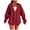 Red, variant on ZSQDM Hoodies for Women Trendy Bride Sweatshirt a Hoodie Rain Coats for Men Oversized Coat(Xl)