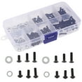 thumbnail image 3 of 1 Set Remote Control Car Repair Screws Round Flat Head Screws Kit Tiny Screws with Gaskets, 3 of 8