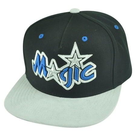 NBA Mitchell Ness Orlando Magic NT54 Grey Cord Visor Strapback Buckle Hat Cap