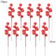 thumbnail image 1 of Ramas de pino artificiales de ratán para Navidad, bayas de espuma roja para decoración de Corona de Navidad, suministro de ajuste de mesa de Noel, 1 paquete, 1 of 4