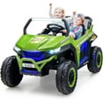 thumbnail image 1 of OLAKIDS 2 Seater Kids Ride On UTV, 12V Electric Truck Car with Remote Control, Power Wheel, Battery Powered Vehicle with Music, 4 Wheels Suspension, Bluetooth, MP3, USB, FM, Horn, 1 of 9