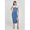 thumbnail image 1 of Vestido denim combinado Roman Fashion /Juvenil, 14721 (Azul medio) azul G, 1 of 4