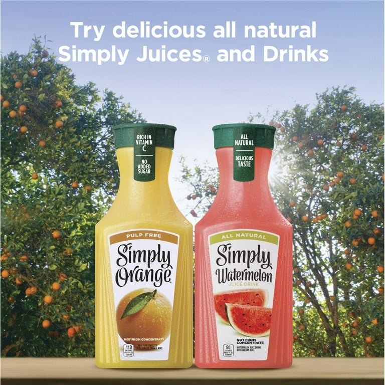 Simply Non GMO All Natural Watermelon Fruit Juice, 52 fl oz Bottle