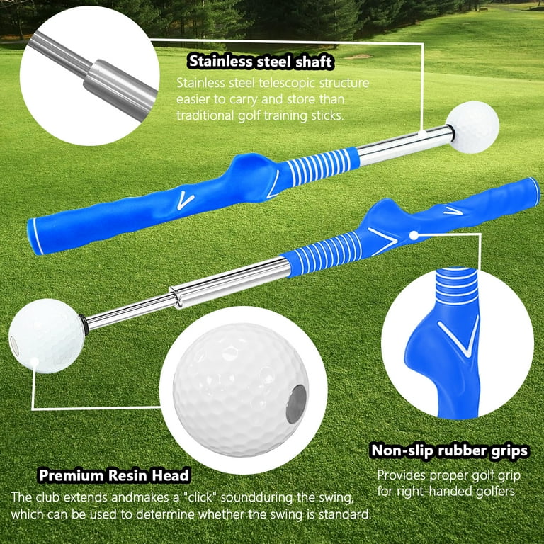 Retractable Golf Swing Training Aid, Right-Handed Golf Swing