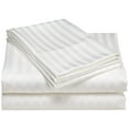 thumbnail image 5 of 600 Thread Count 100% Egyptian Cotton Striped Sheet Set - Deep Pocket Sheets (Full, White), 5 of 5