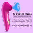 thumbnail image 3 of Sucking Clitoris Stimulator Vibrator Suction Vibrator for Women with 10 Modes Couples Vibrator - Adult Sex Toys for Women (Red), 3 of 8